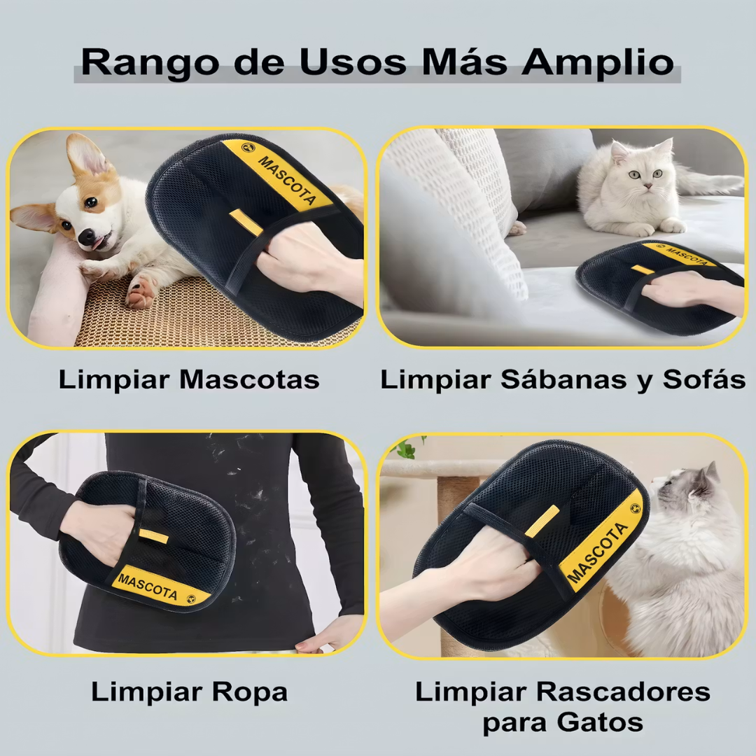 Guante Quitapelos PetZenvyx — Elimina el Pelo de Mascota en un Solo Pase