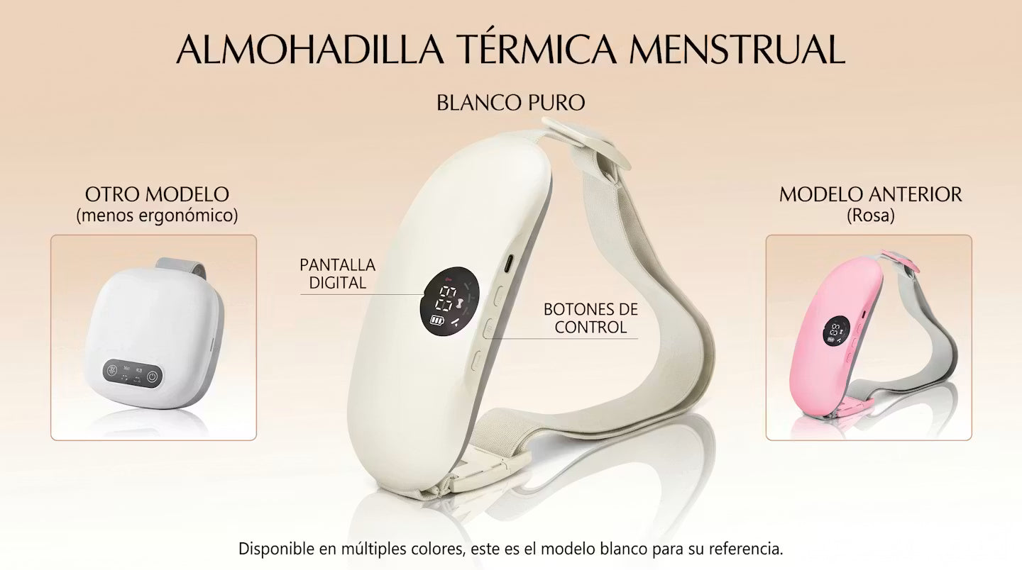 Masajeador Menstrual con Calor y Vibración