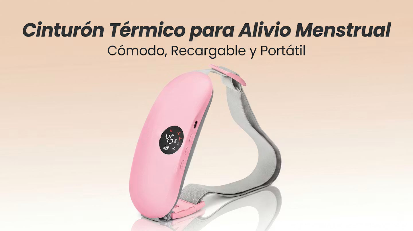 Masajeador Menstrual con Calor y Vibración