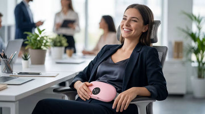 Masajeador Menstrual con Calor y Vibración